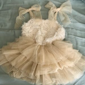 12-24 month flower ruffle dress